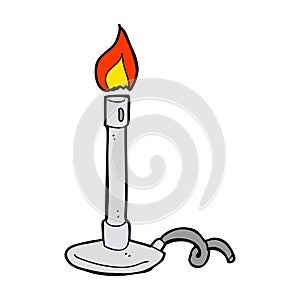 cartoon bunsen burner