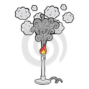 cartoon bunsen burner