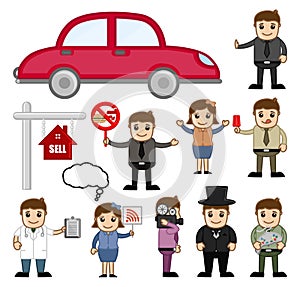 Cartoon Business People and Concepts