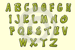 Cartoon cactus font