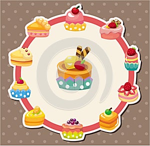 Cartoon cake card