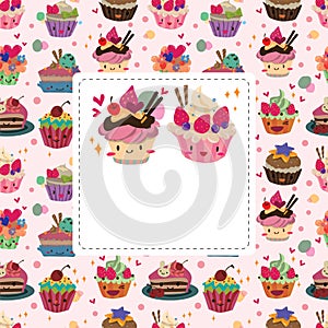 Cartoon cake card