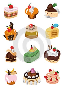 Cartoon cake icon