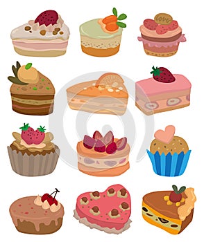 Cartoon cake icon