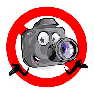 Cartoon camera mascot