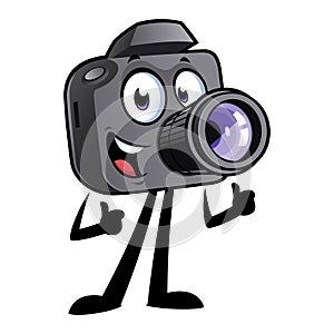 Cartoon camera mascot