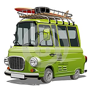 Cartoon Camper Van