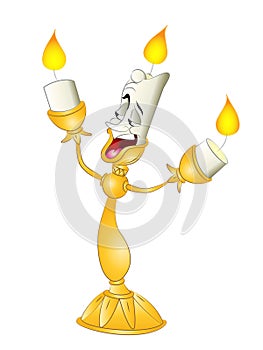 Cartoon Candlestick from Beauty and the Beast photo