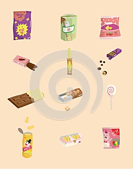 Cartoon candy icon