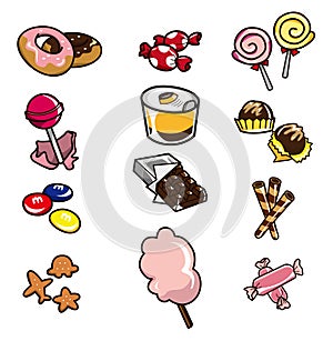 Cartoon candy icon