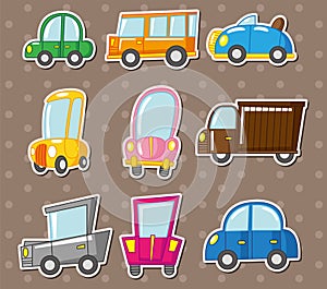 Cartoon car stickers