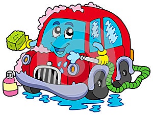 Cartoon car wash photo