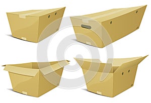 Cartoon Cardboard Box Set