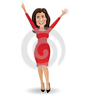 Cartoon caricature of Nikki Haley, Republican presidential candidate