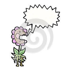 cartoon carnivorous flower