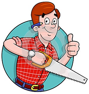 Cartoon Carpenter logo