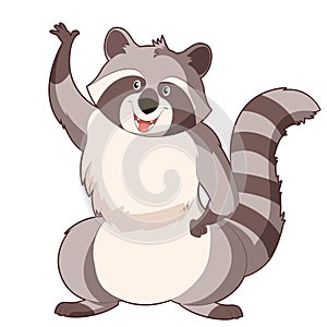 Cartoon cartoon Racoon