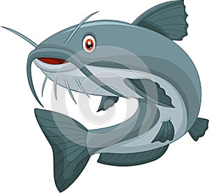 Cartoon catfish posing photo