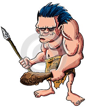 Cartoon caveman or troglodyte