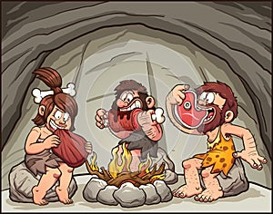 Cartoon cavemen