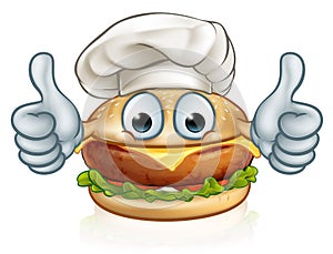 Cartoon Character Burger Food Mascot