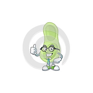 Cartoon character design of staphylococcus pneumoniae successful businessman