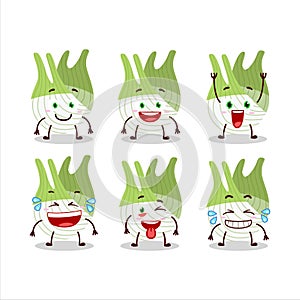 Cartoon character of fenel with smile expression