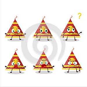 Cartoon character of firecracker smoke cone with what expression