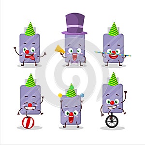 Cartoon character of flashdisk with various circus shows