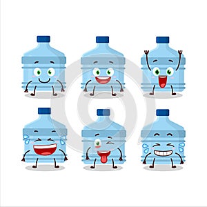 Cartoon character of gallon with smile expression