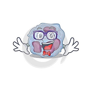 Cartoon character of Geek leukocyte cell design