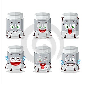 Cartoon character of glue stick with smile expression