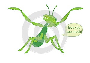 Cartoon character Mantis