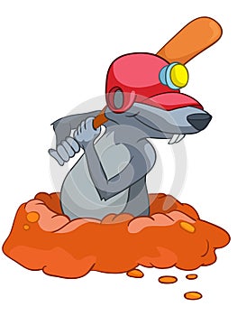 Cartoon Character Mole