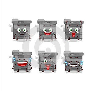 Cartoon character of office copier with smile expression