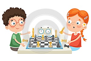 Návrh malby znak šachy hra 