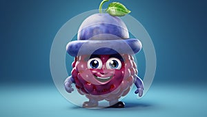 cartoon character of It\'s Chuckle berry the Blueberry