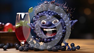 cartoon character of It\'s Chuckle berry the Blueberry photo