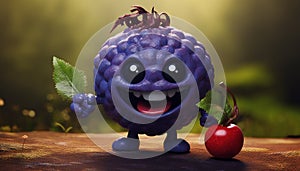 cartoon character of It\'s Chuckle berry the Blueberry photo