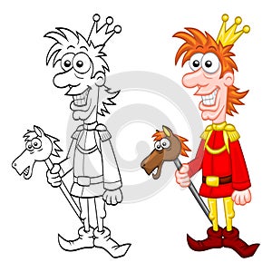 Cartoon charming prince