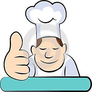 Cartoon chef logo