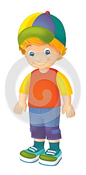 Cartoon child - activity - illustration for children