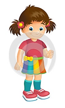 Cartoon child - activity - illustration for children