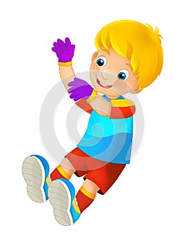 Cartoon child - activity - illustration for children