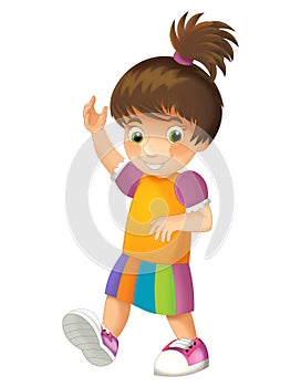 Cartoon child isolated - illustration for children