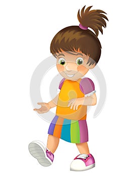 Cartoon child isolated - illustration for children