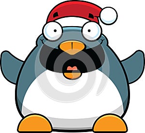 Cartoon Christmas Penguin Happy