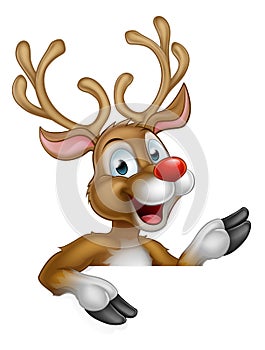 Cartoon Christmas Reindeer Character