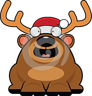 Cartoon Christmas Reindeer Happy