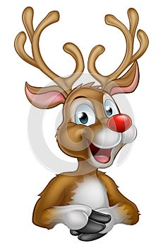 Cartoon Christmas Reindeer photo